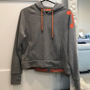 Orange Theory cropped hoodie